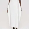 Source Unknown Dresses-Adua Vase Midi Dress, White