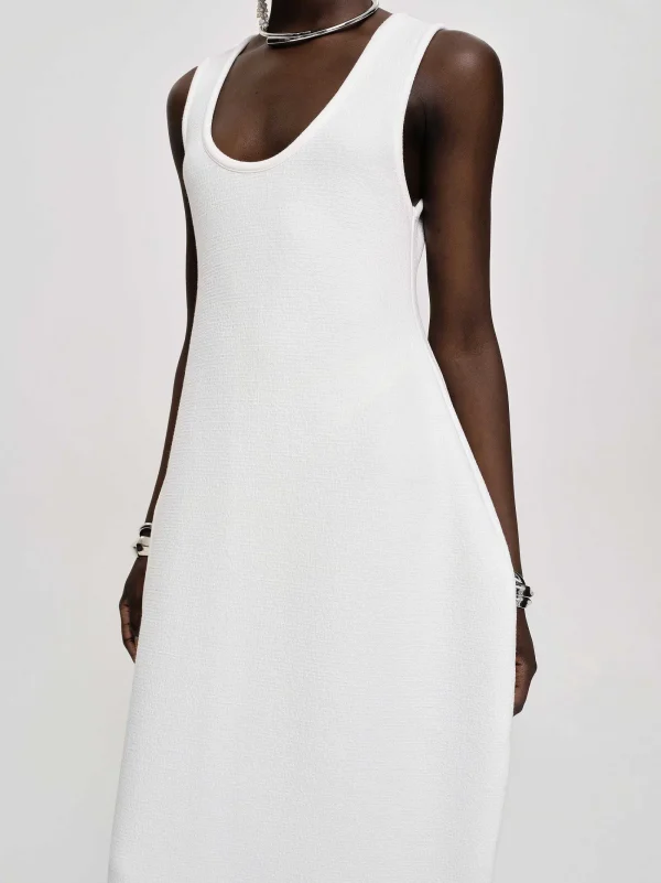 Source Unknown Dresses-Adua Vase Midi Dress, White