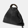 Source Unknown Shoes & Bags-Calfskin Triangle Tote, Black