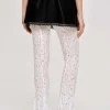 Source Unknown Accessories-Chantilly Lace Pants, White