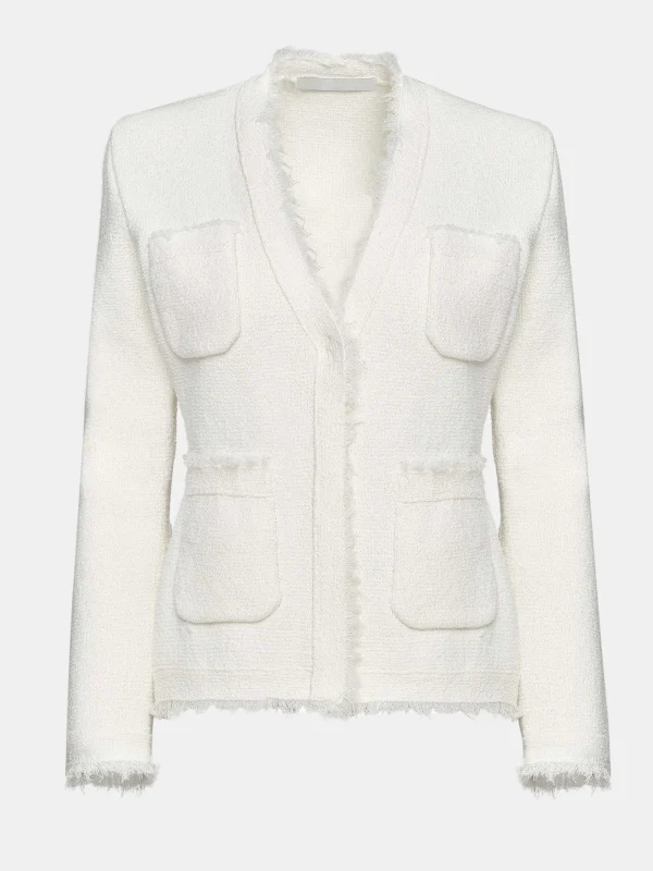 Source Unknown Accessories-Cinched Waist Cardigan, Natural White