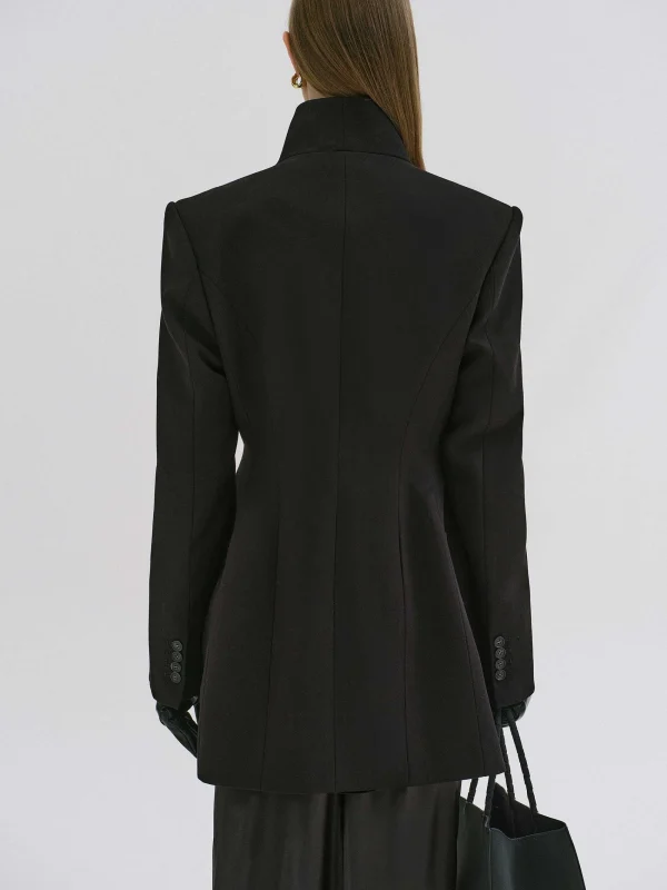 Source Unknown Outerwear-Corrin Wrap Blazer, Black