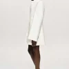 Source Unknown Clothing-Corrin Wrap Blazer, Cream