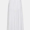 Source Unknown Clothing-Dhanila Floor-Length Linen Skirt, Optic White