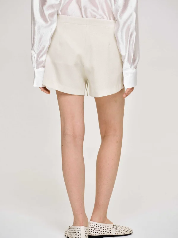 Source Unknown Clothing-Drawstring Shorts, Alabaster