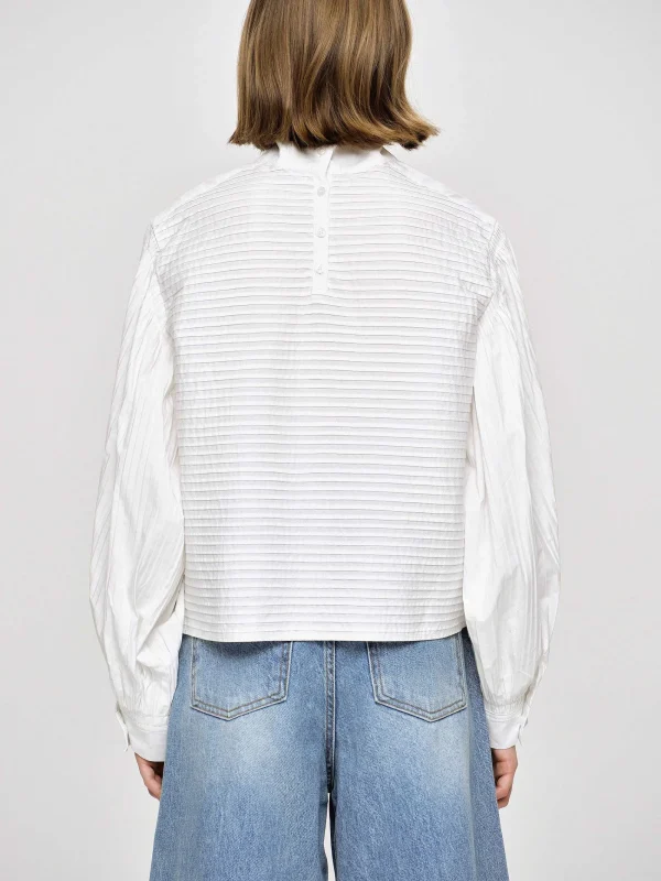 Source Unknown Clothing-Erza Volume Blouse, White