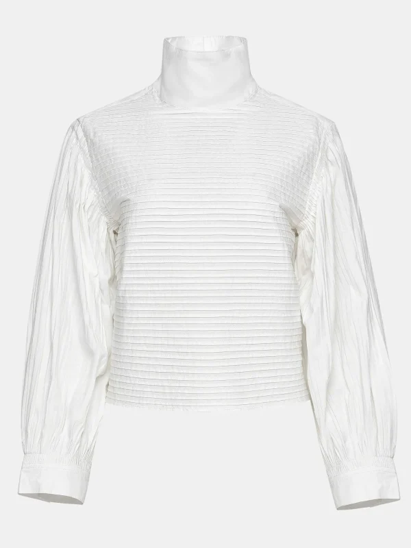 Source Unknown Clothing-Erza Volume Blouse, White