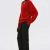 Source Unknown Knitwear-Extra-Fine Wool Jumper, Red