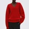 Source Unknown Clothing-Extra-Fine Wool Jumper, Red