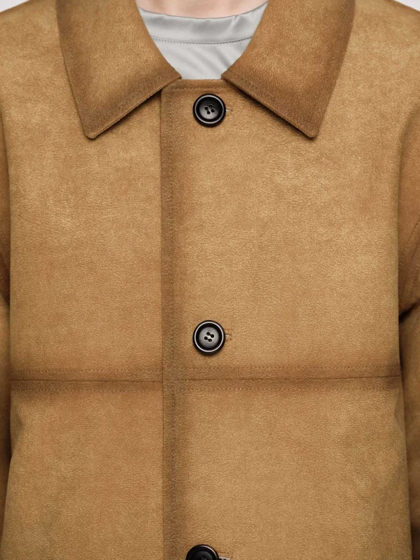 Source Unknown Accessories-Faded Sponge Jacket, Camel