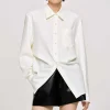 Source Unknown Accessories-Fitted Waist Shirt, Alabaster