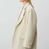 Source Unknown Accessories-Hayk Oversized Boyfriend Blazer, Cream