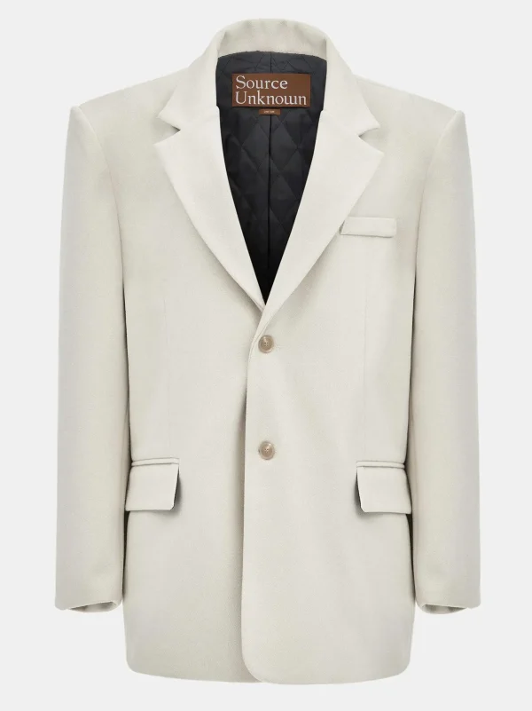 Source Unknown Accessories-Hayk Oversized Boyfriend Blazer, Cream