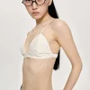 Source Unknown Clothing-Heart Neck Cotton Bra Top, Canvas