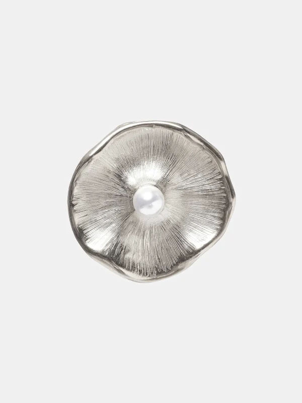 Source Unknown Accessories-Jardin Stud Earrings, Silver