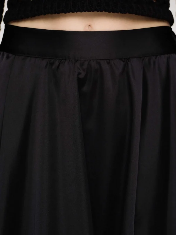 Source Unknown Bottoms-Kaleido Puffball Skirt, Black