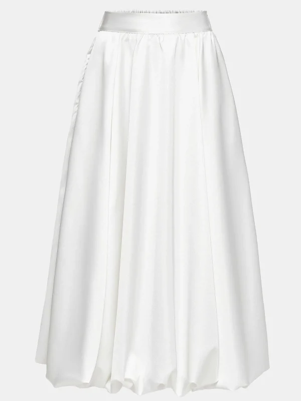 Source Unknown Bottoms-Kaleido Puffball Skirt, White