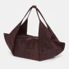 Source Unknown Shoes & Bags-Large Fortune Cookie Bag, Suede Brown