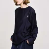 Source Unknown Clothing-Layered Blouse, Navy