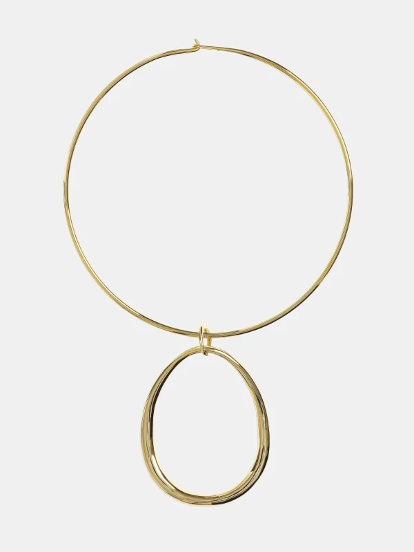 Source Unknown Clothing-Loop Choker, Gold