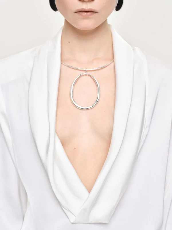 Source Unknown Accessories-Loop Choker, Silver