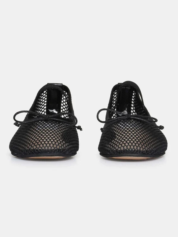 Source Unknown Shoes & Bags-Mary Jane Mesh Ballet Flats, Black