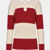 Source Unknown Accessories-Matias Oversized Knit Polo, Red