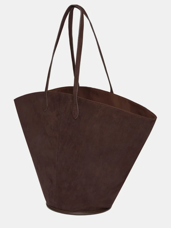 Source Unknown Clothing-Medium Suede Tote, Toffee