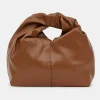 Source Unknown Clothing-Mini Twist Bag, Cognac