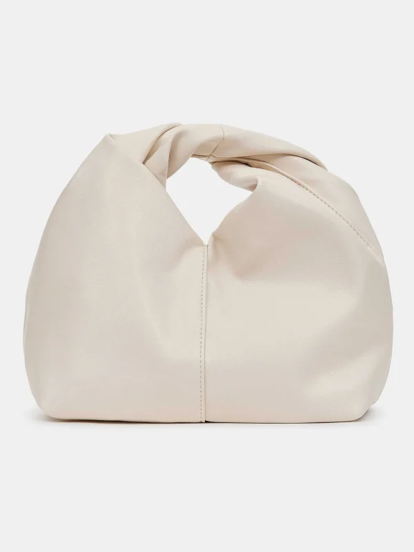 Source Unknown Clothing-Mini Twist Bag, Ivory