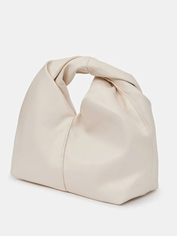 Source Unknown Clothing-Mini Twist Bag, Ivory