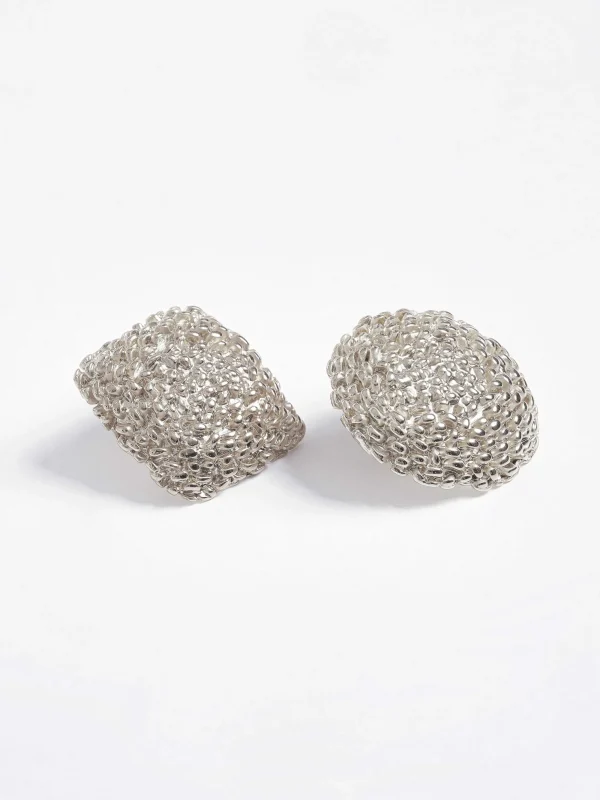 Source Unknown Clothing-Mismatched Earrings, Silver