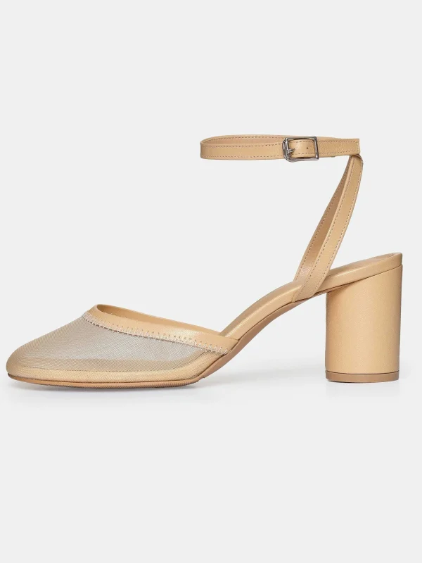 Source Unknown Shoes & Bags-Noa Mesh Toe Sandals, Camel