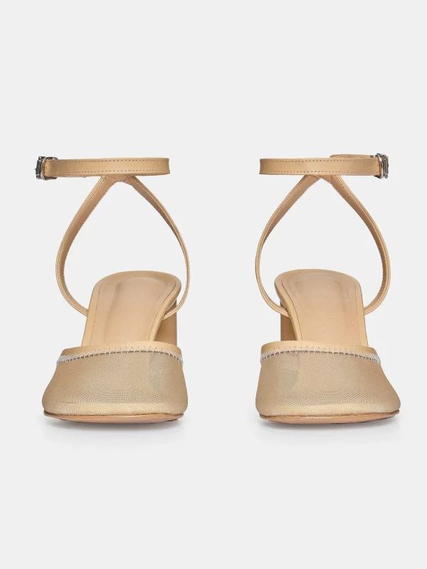 Source Unknown Shoes & Bags-Noa Mesh Toe Sandals, Camel