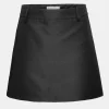 Source Unknown Clothing-Nylon Suit Miniskirt, Black