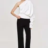 Source Unknown Clothing-One-Shoulder Blouse, White