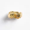 Source Unknown Clothing-Open Signet Ring, Gold