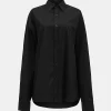 Source Unknown Accessories-Over-Fit Cotton Shirt, Black