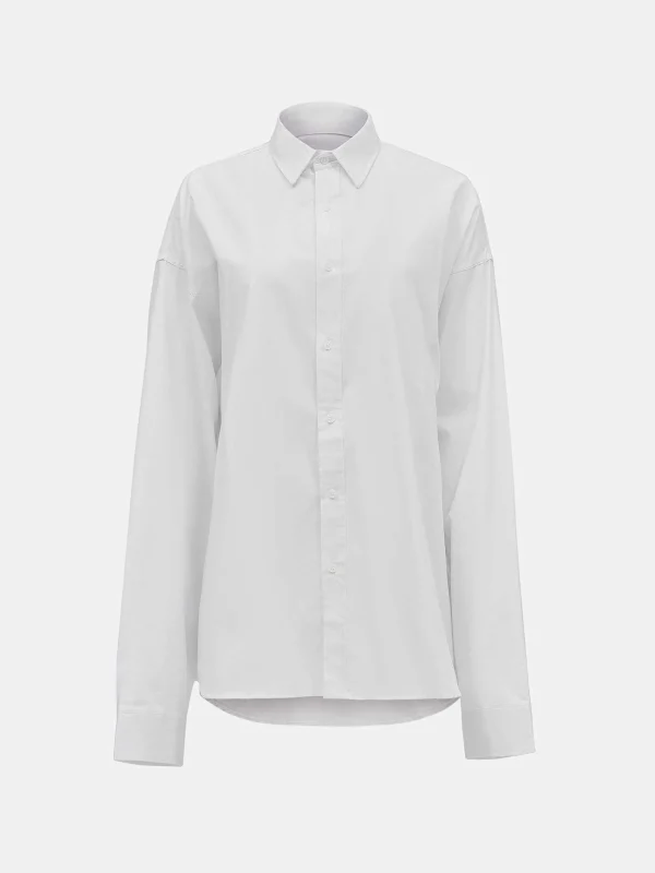 Source Unknown Accessories-Over-Fit Cotton Shirt, White