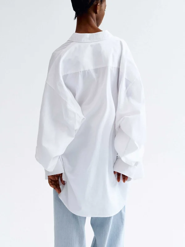 Source Unknown Accessories-Over-Fit Cotton Shirt, White