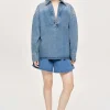 Source Unknown Clothing-Oversized Denim Shirt, Tint Wash