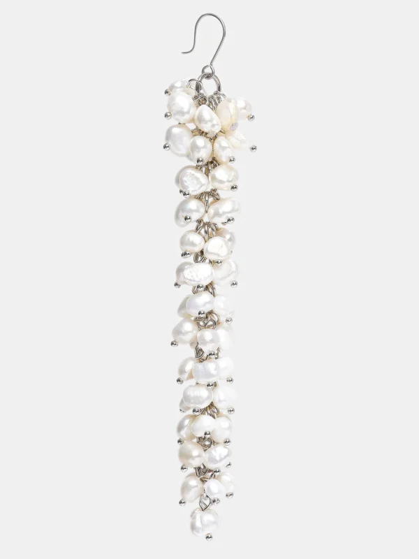 Source Unknown Accessories-Pearl Drop Earrings, White