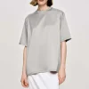 Source Unknown Accessories-Satin T-Shirt, Silver