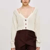 Source Unknown Knitwear-Scoop Neck Knit, Almond