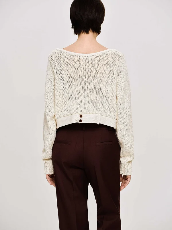 Source Unknown Clothing-Scoop Neck Knit, Almond