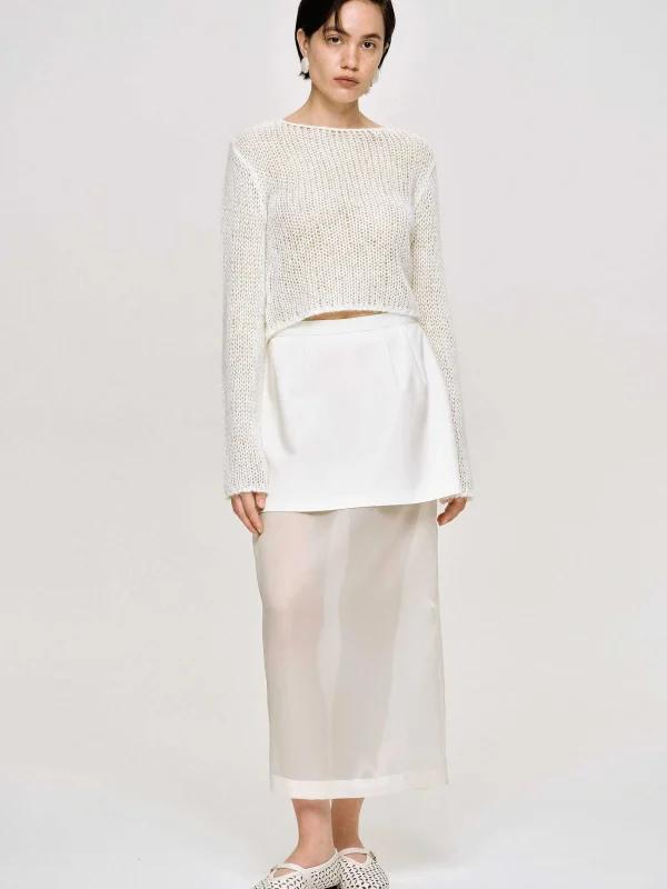 Source Unknown Knitwear-Semi-Sheer Knit, Birch