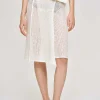 Source Unknown Bottoms-Semi-Sheer Knit Skirt, Birch