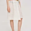 Source Unknown Clothing-Semi-Sheer Knit Skirt, Birch