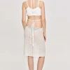 Source Unknown Co-Ords-Semi-Sheer Knit Skirt, Birch