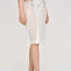 Source Unknown Knitwear-Semi-Sheer Knit Skirt, Birch